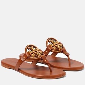 Tory Burch Metal Miller Soft Bourbon Miele Size 7
